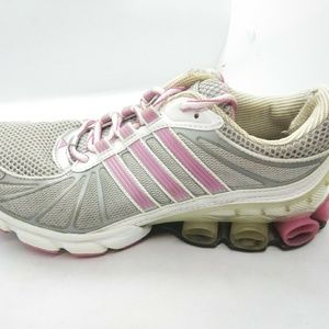 Adidas Bounce Womens Shoes Sz 7.5 Silver Pink